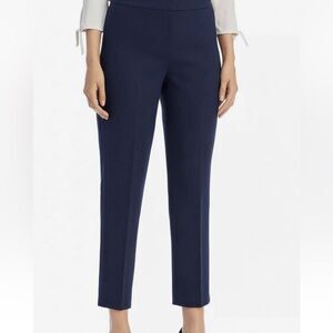 KOBI HALPERIN NEW Leslie straight leg Ankle Dress Pants in Navy Blue Size 8